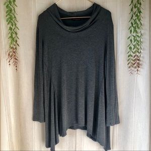Cha Cha Vente Grey Cowl Neck Long Sleeve